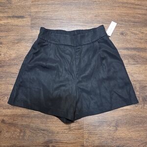 Vetta Black Tencel Pull On Shorts XS NWOT